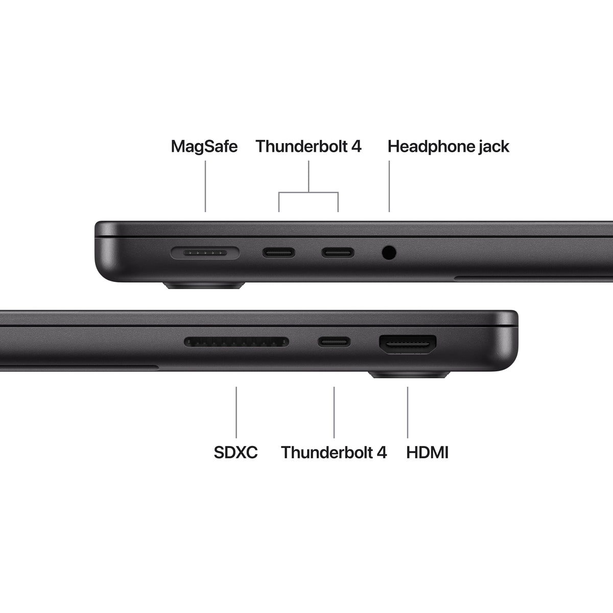 Apple 14-inch MacBook Pro with M5 chip chip with 10 core CPU and 10 core GPU, 16GB, 1TB SSD - Space Black