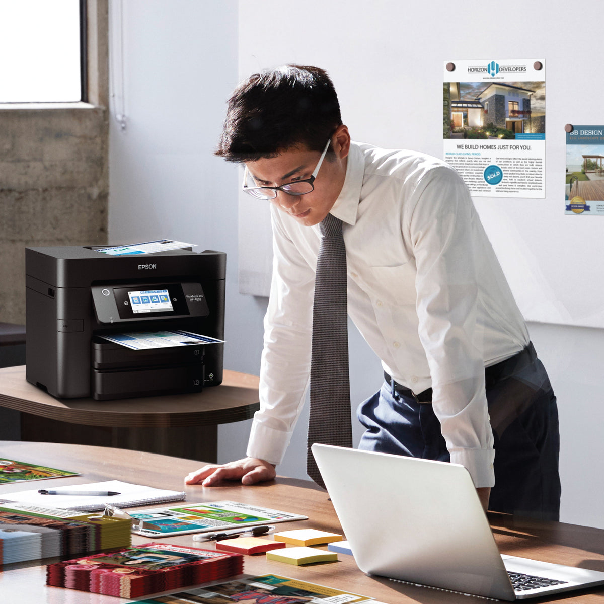 WorkForce Pro WF-4833 Wireless All-in-One Printer with Auto 2-Sided Print, 50-page ADF, 500-sheet Paper Capacity, and 4.3" Color Touchscreen