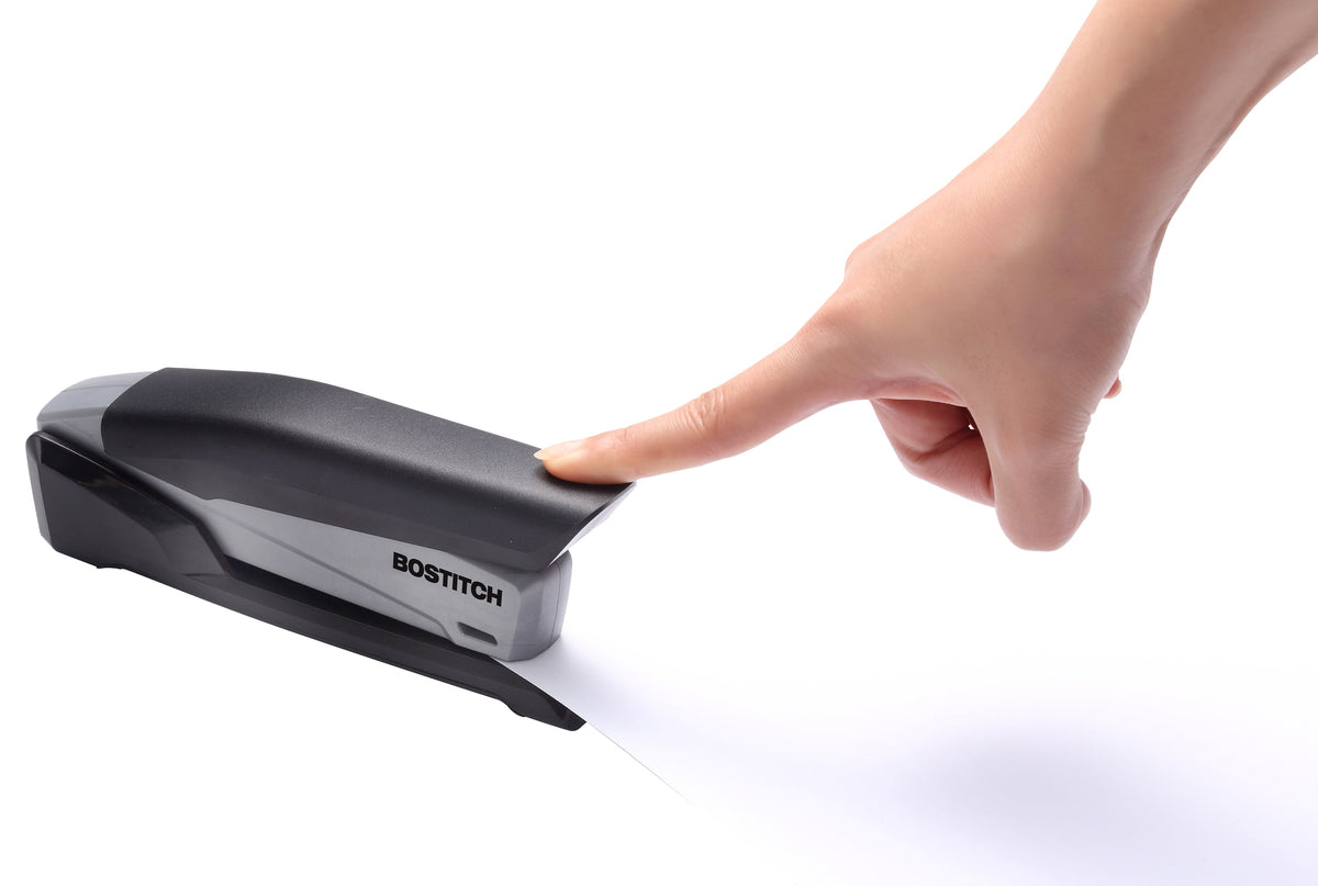 Bostitch Eco-Friendly Manual Desktop Stapler, One-Finger Technology, Jam-Free with Standard Staples.