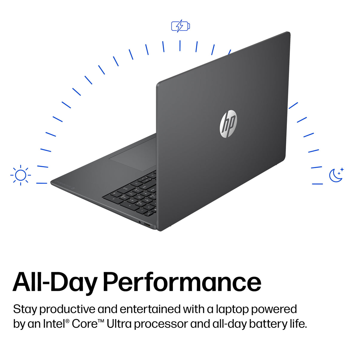 HP OmniBook 3 16 inch 2K IPS Windows Laptop AI PC Intel Core Ultra 7 255U 16GB 1TB SSD Mica Silver