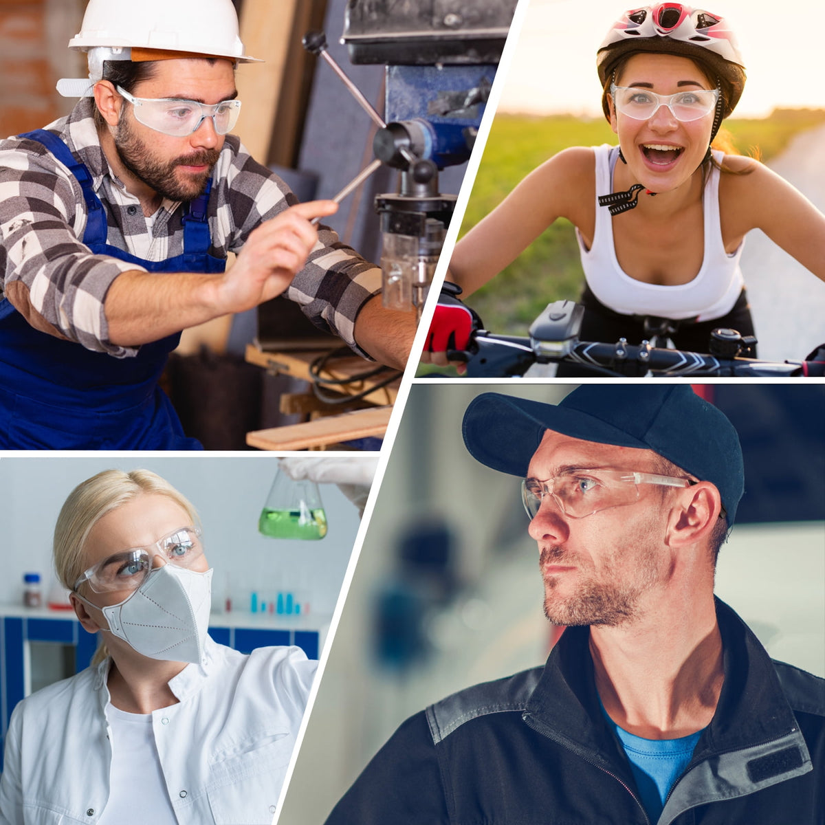 Salfboy 30 Packs Safety Glasses ANSI Z87.1 Safety Glasses Bulk with Scratch Resistant Glasses for Women Men Work Construction Science Lab Shooting