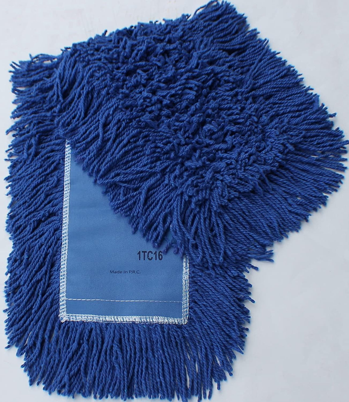 Industrial Dust Mop Kit – Includes 60 Inch Blue Twisted Closed Loop Mop Head, Wood Handle, and Heavy-Duty Wire Frame – Commercial Grade for Janitorial & Facility Cleaning