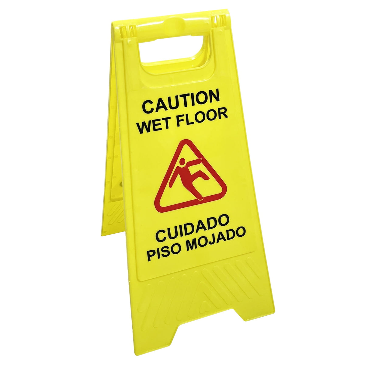 2-Pack CAUTION WET FLOOR Bilingual A-Frame Floor Signs
