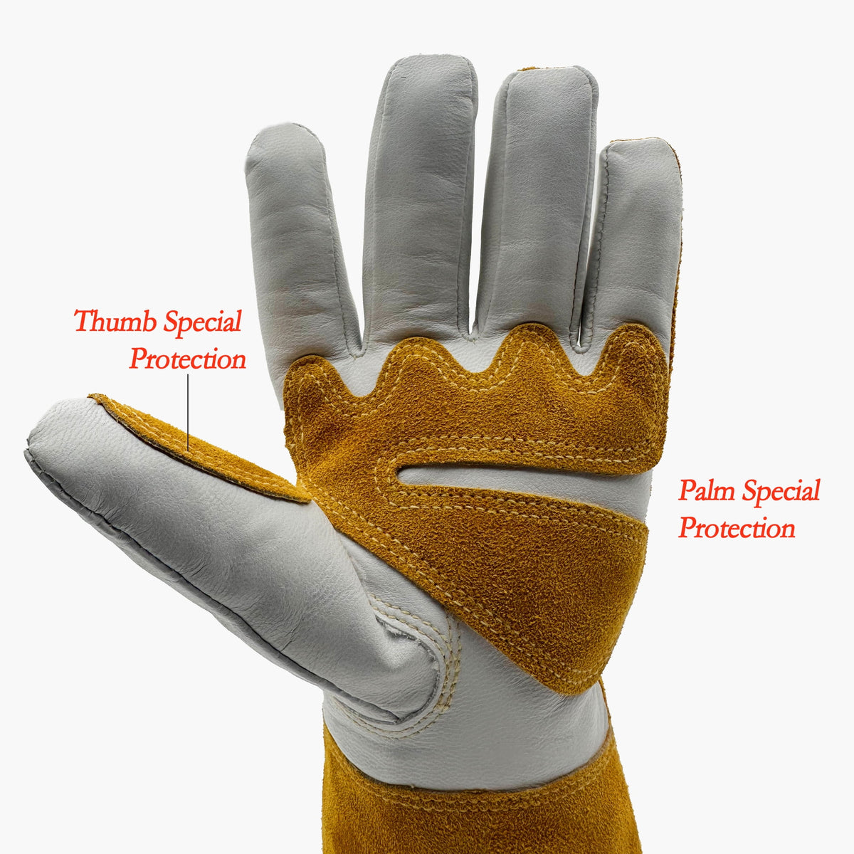 SorenCut Welding Gloves for Men 932°F Fireproof Thermal Wear-Resistant 13 Inch XL for MIG Oven Grill Fireplace