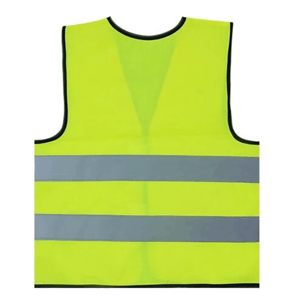 Toptie 10 Pack Child Safety Vest For Outdoors Sports, Traffic Vest Construction Worker Vest, Preschool Uniforms-NeonGreen