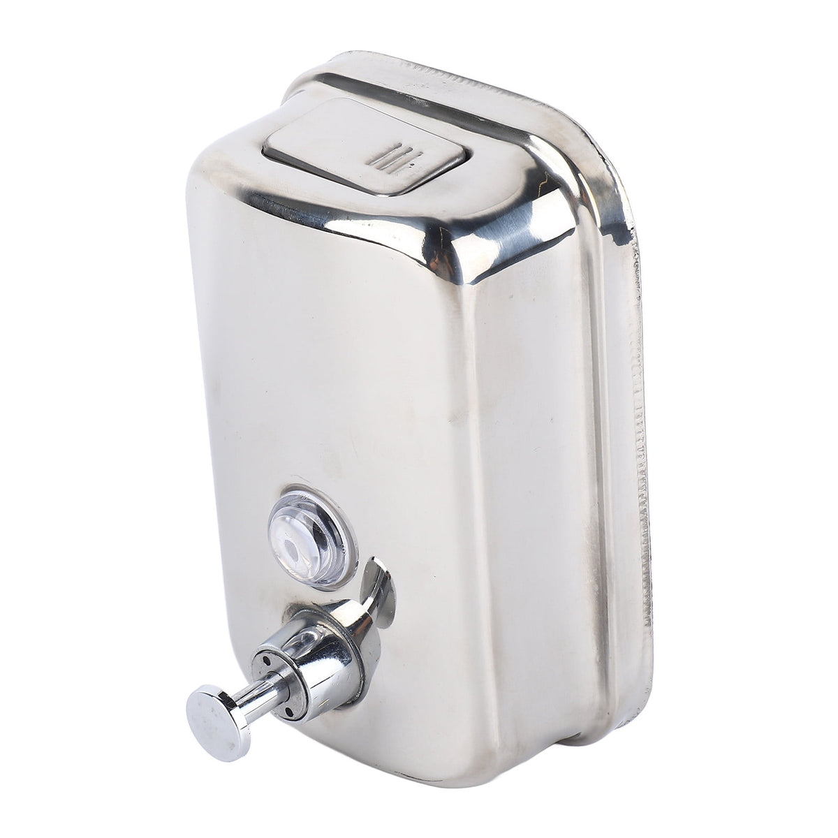 UsilkU Stainless Steel Wall Mounted Manual Soap Dispenser for Commercial & Hotel Restrooms, 16.9 oz / 500 ml