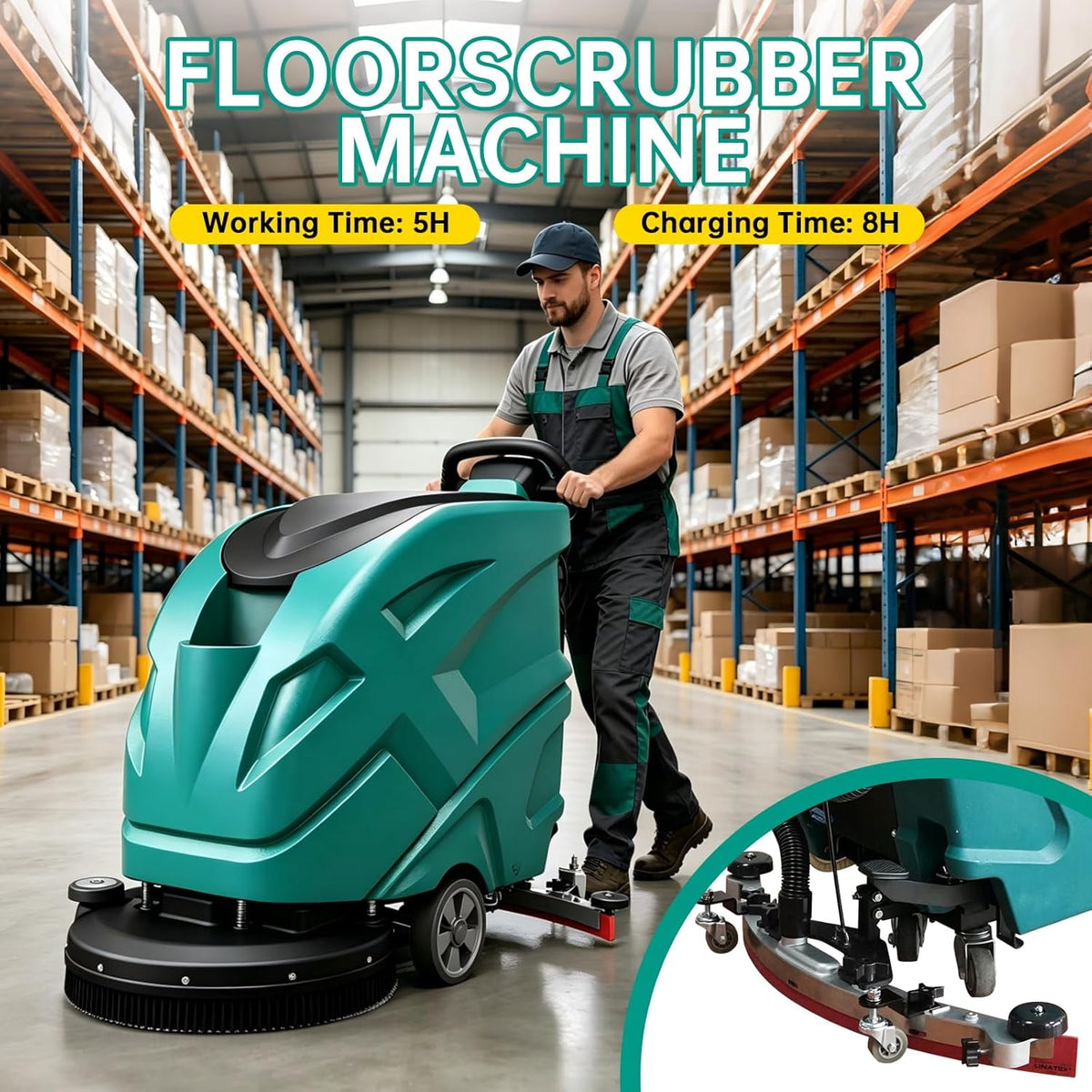 Reliancer Floor Scrubber Machine, Commercial & Industrial Floor Cleaning Machine