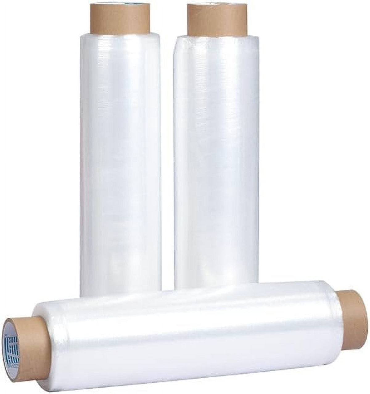 18" x 1500' 80 Gauge 4 Rolls Pallet Wrap Pre-Stretched Stretch Film Hand Shrink Wrap 1500FT