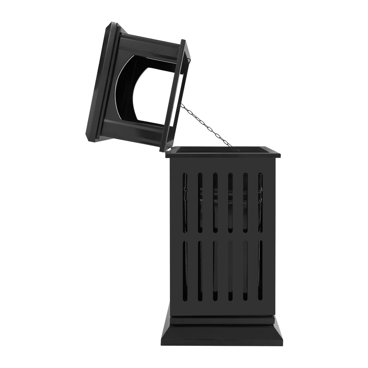 DDBESSIC Outdoor Trash Can Commercial Garbage Bin Heavy Duty Industrial Yard Garage Waste Container 15.74x15.74x35.43 in
