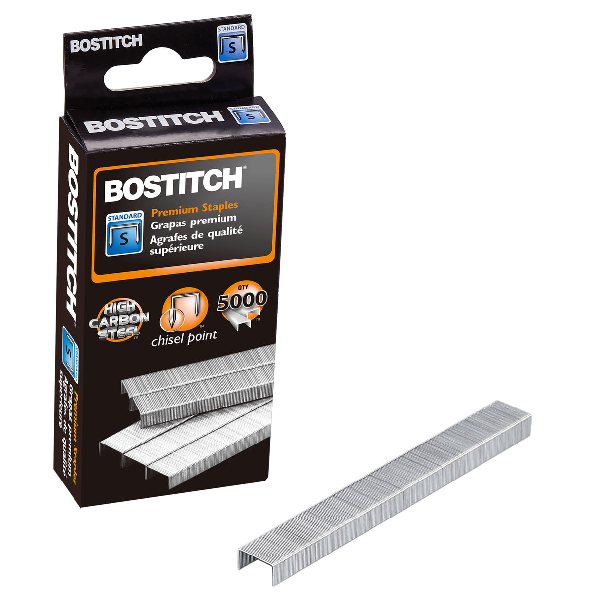 Bostitch Premium Standard Staples, 5000 Per Pack, 6 Packs
