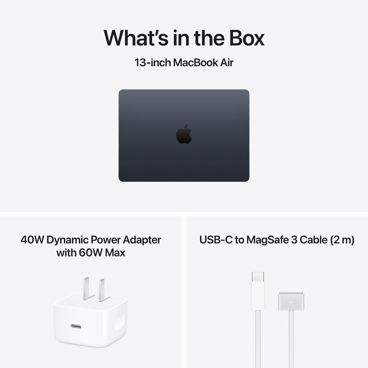 Apple 13" MacBook Air with M5 chip, 10 core CPU / 8 core GPU, 16GB Memory, 512GB SSD - Midnight