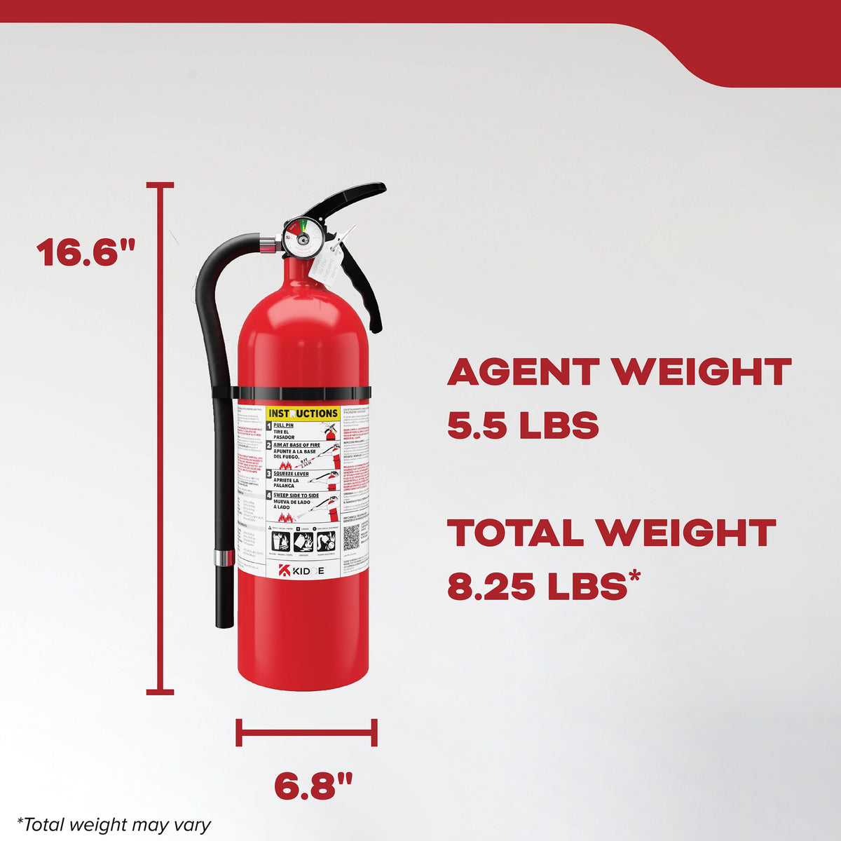 Kidde Multipurpose Fire Extinguisher for Home, Residential 3A40BC