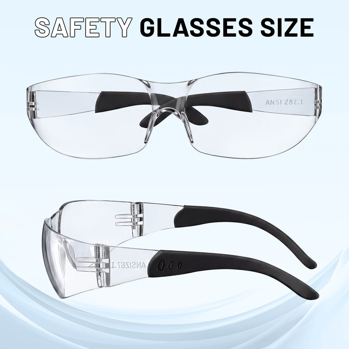 Salfboy Safety Glasses ANSI Z87.1 Anti Fog Clear Lens Safety Glasses for Men Women, Impact Resistant Scratch Resistant Protective Eyewear for Work,30 Pack