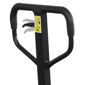 Kaixun Pallet Jack Scale, 4400 lbs Capacity, 27" W x 45" L Forks, LCD Display, Lb/Kg Switchable Manual Hand Control Pallet Truck with Built-in Scale, PU Wheels