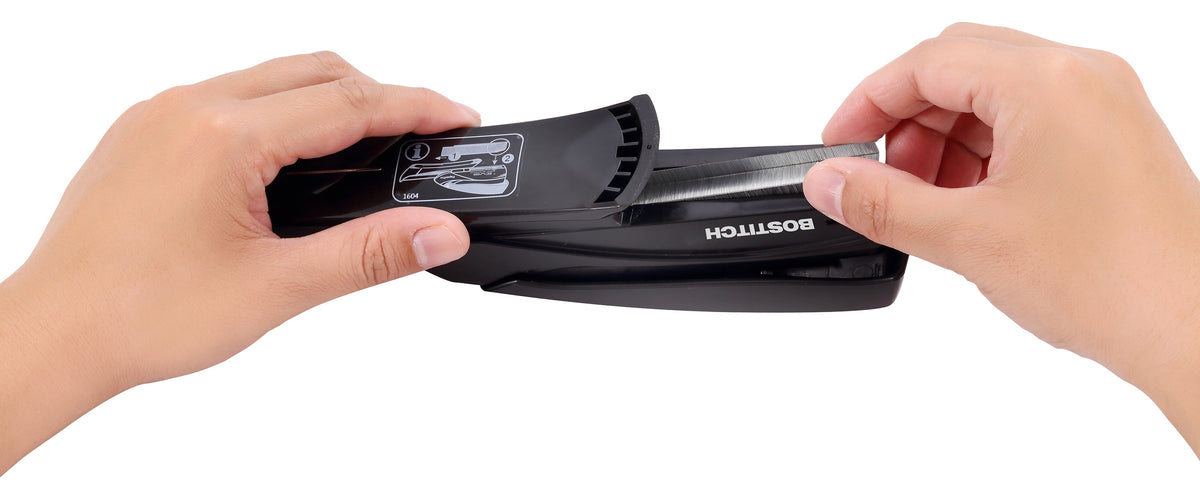 Bostitch Inspire Spring-Powered Desktop Stapler, 20 Sheet Capacity, Reduced Effort
