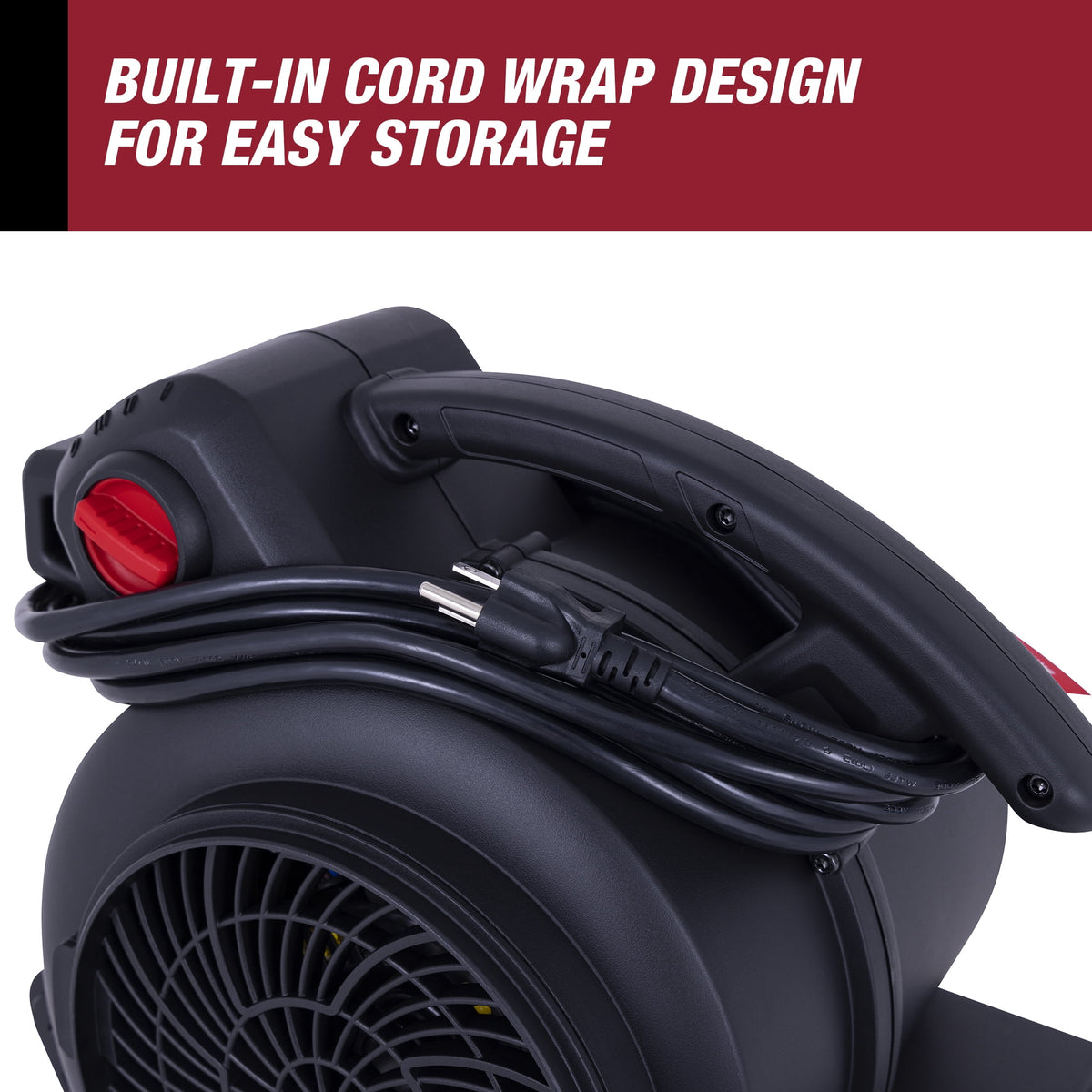 Hyper Tough 1/3 HP 1200 CFM Air Mover Blower Fan for Home Use, Workshop, and Industrial Use - 3 Speeds, 3 Adjustable Angles, and a Daisy Chain