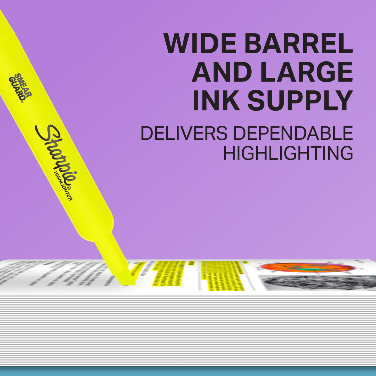 Sharpie Tank-Style Highlighters, Chisel Tip, Assorted, 4 Count
