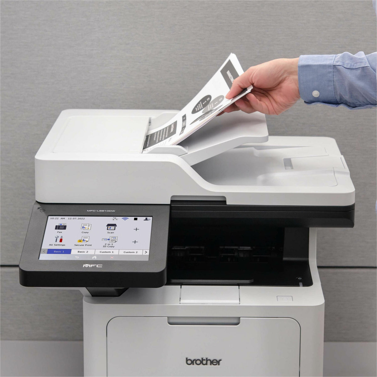 Brother MFC-L6810DW Enterprise Monochrome Laser All-in-One Printer with Low-cost Printing, Large Paper Capacity, Wireless Networking, Advanced Security Features, and Duplex Print, Scan, and Copy