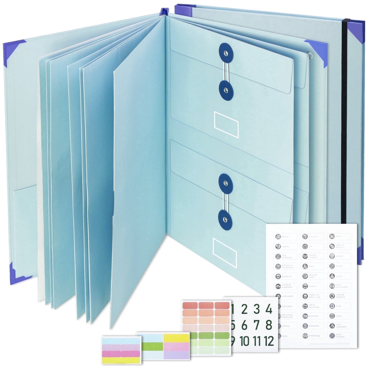 AGCAN 24 Pcs 3 Ring Binder Dividers with Tabs, Plastic File Dividers Binder Index Dividers with One Front Pocket and Tab, Multicolor, AGCAN Letter Size (9.8×11.2 Inch)