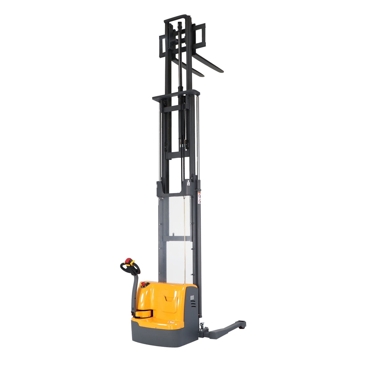 APOLLOLIFT Fully Powered Electric Pallet Stacker 3300lb Walk Behind Forklift 220" High Lift
