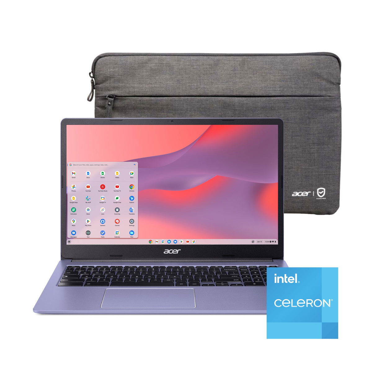 Acer Chromebook 315 15.6 inch Laptop Intel Processor N4500 4GB RAM 64GB eMMC Pure Silver