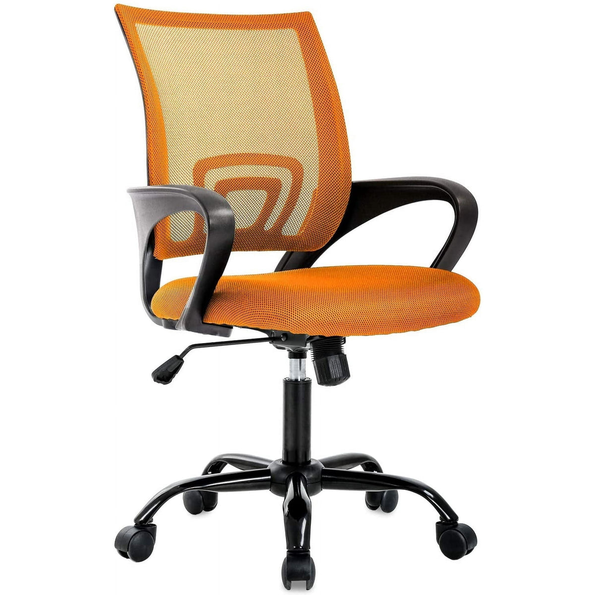 BestOffice Ergonomic Home Office Chair, Adjustable Lumbar Support and Height, with Arms, Black