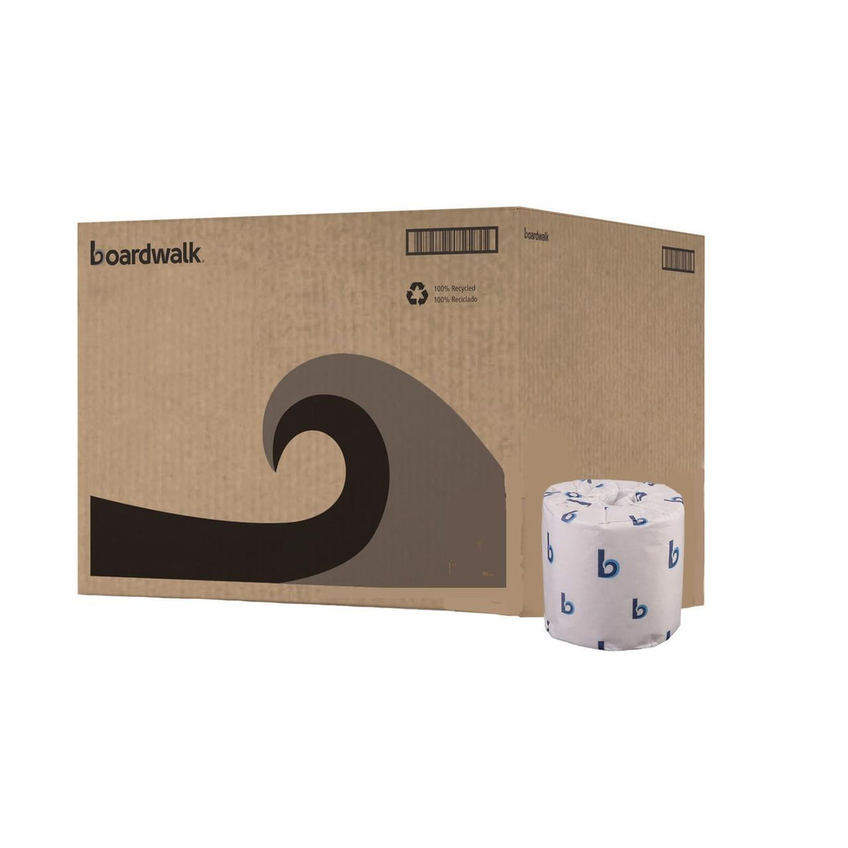 Boardwalk 2-Ply White Toilet Tissue, Septic Safe, 400 Sheets Per Roll, 96 Rolls Per Carton