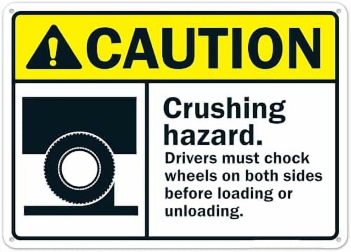 Forklift Area Look Both Ways Follow Pedestrian Walkways Sign, ANSI Caution Sign Facility Signs, Traffic Signs Metal Sign NO.28594 Metal Tin Sign 8x12 Inch