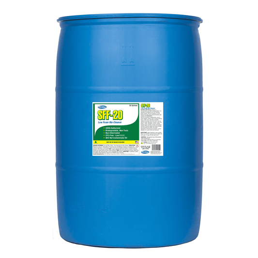 ComStar SFF-20, 55 Gallons, Heavy Duty Mechanical Parts Cleaner, Ultrasonic Cleaning Solution, Removes Grease, Rust Inhibitor, Non-Flammable, Low VOC, Safe for Metal, Plastic & More (55-302)