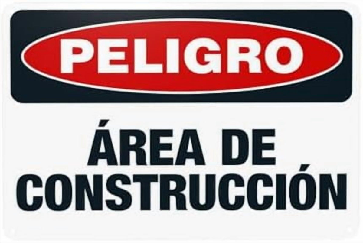 Glasses Shoes And Hard Hats Required When Working Warning Sign, Construction Metal Signs for Business Home Garage Street Wall Caution Custom Decor 8 x 12 Inch