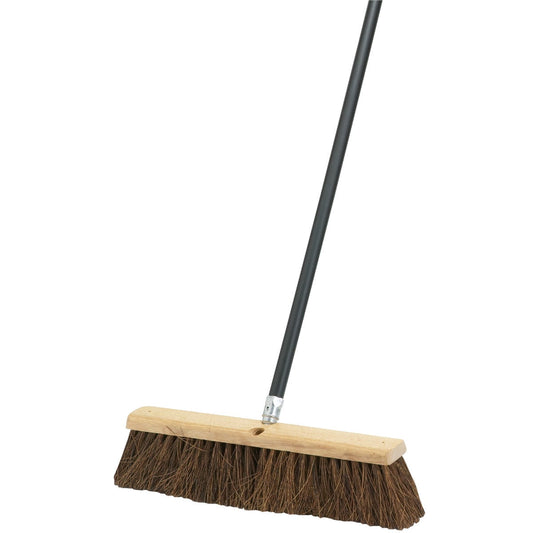DQB Industries Pavement Plus Push Broom - Metal Handle - 18 In. W x 60 In. L