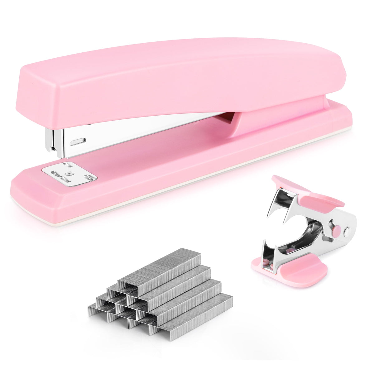 Deli Stapler, Desktop Stapler, Office Stapler, 20 Sheet Capacity, Includes 1000 Staples and Staple Remover, Black