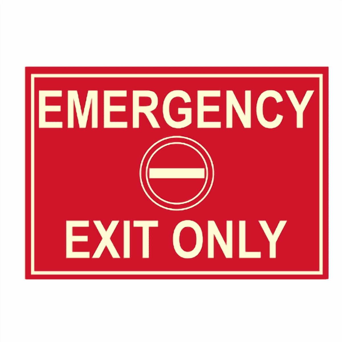 Emergency Exit ONLY Photoluminescent Sign