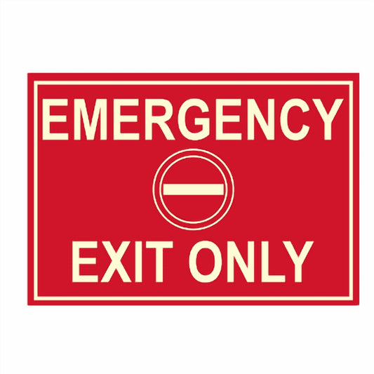 Emergency Exit ONLY Photoluminescent Sign