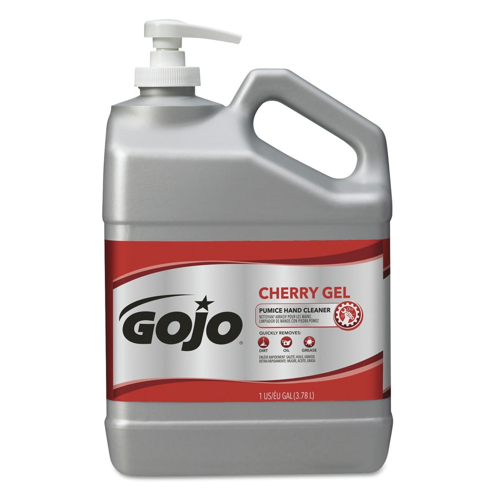 GOJO Cherry Gel Pumice Hand Cleaner, Cherry Scent, Each, Red, 1 gal (3.8 L)
