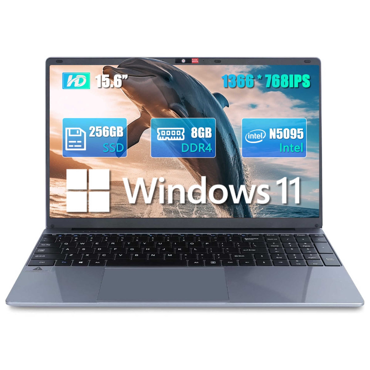 HP 17.3-inch Flagship Touchscreen Laptop - AI-Powered Copilot, AMD R5-7530U(up to 4.5GHz), Wi-Fi 6, 8G RAM, 256GB SSD, Win 11 Pro, w/Accessories