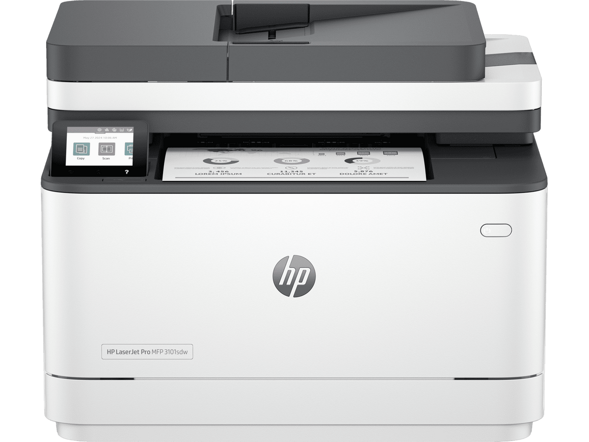 HP LaserJet Pro MFP 3101sdw Laser Printer, Black And White Mobile Print, Copy,