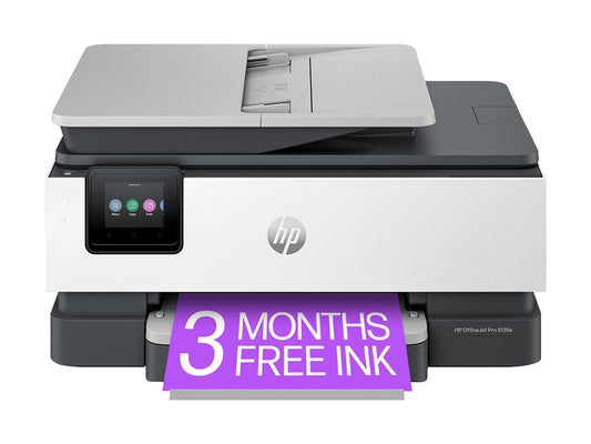 HP OfficeJet Pro 8135 Wireless All-in-One Color Inkjet Printer, print, scan, copy, fax, ADF, Duplex printing, 3 months of free Instant Ink, AI-Capable