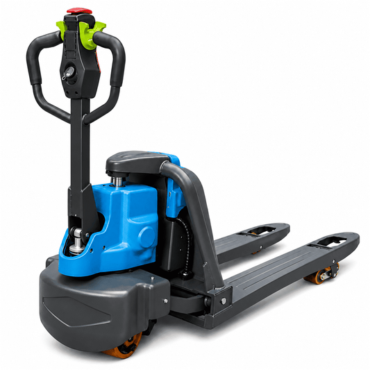 HPDMC Li-Ion Electric Pallet Truck, 3306 lbs Capacity Electric Pallet Jack with 48" Forks, Ergonomic Control Handle, PU Load Wheels, Easy-Access Charging Port for Warehouse Use