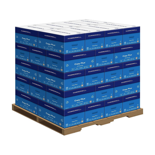 Hammermill Copy Plus Paper, 8.5" x 11", 20 lb, White, 5000 Sheets, 40 Count