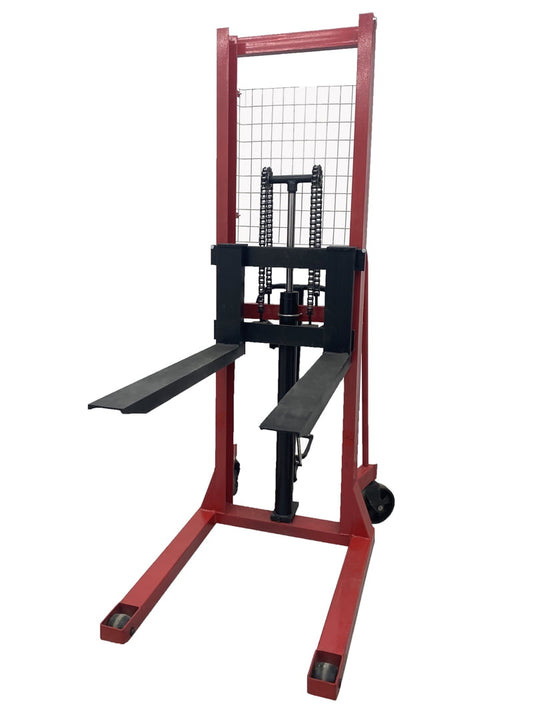 INTSUPERMAI Hand Pallet Truck Stacker Hydraulic Manual Forklifts 2200lbs Capacity 63" Lift Height