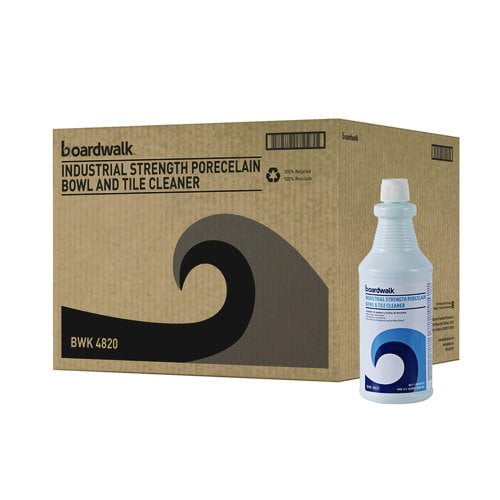 Boardwalk Industrial Strength Porcelain Bowl and Tile Cleaner, Floral Scent, 32 oz Bottle