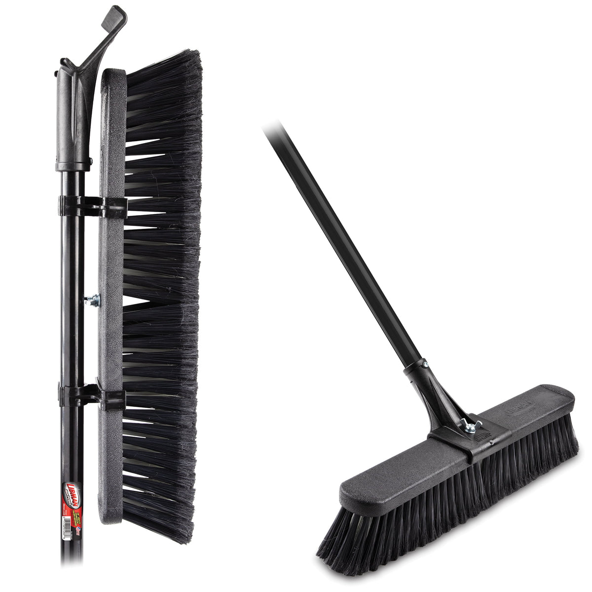 Libman 18" High Power Multi-Surface Push Broom with Steel Handle