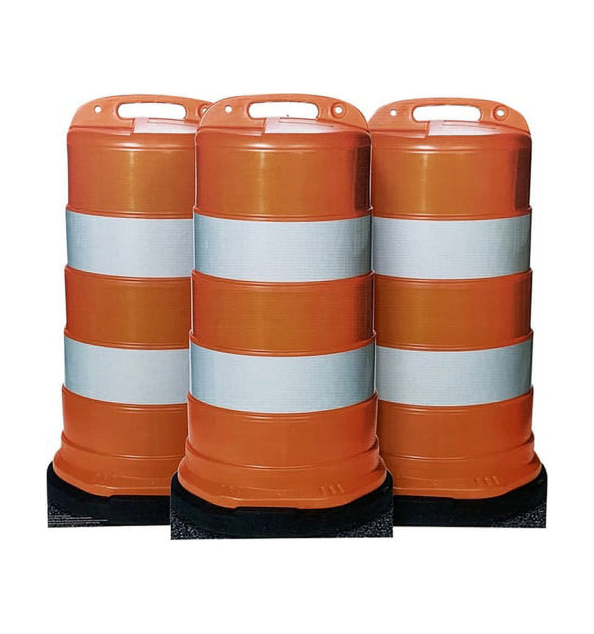 Lifesize Construction Barrels (Set of Three) Cardboard Cutout Standup