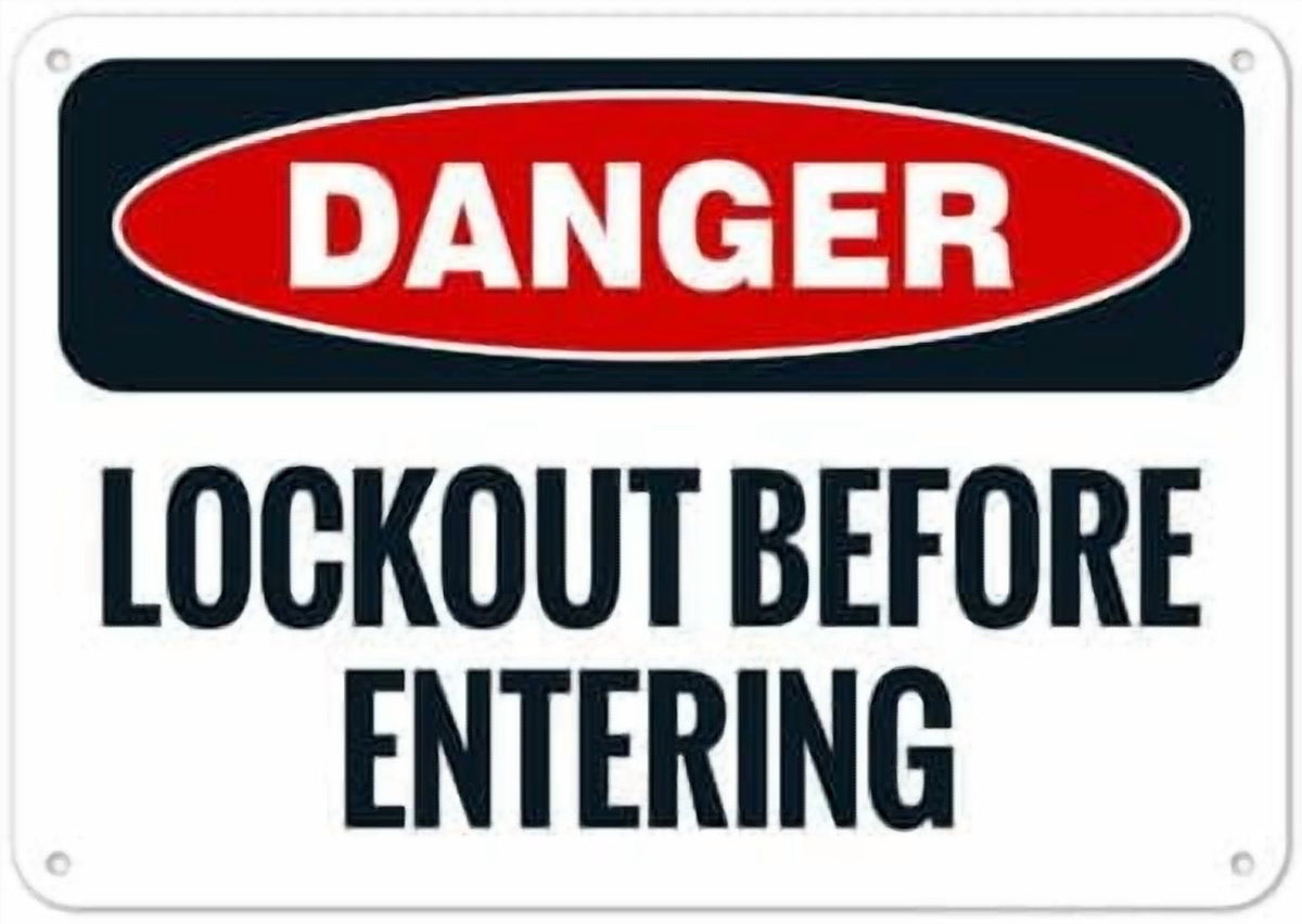 Forklift Area Look Both Ways Follow Pedestrian Walkways Sign, ANSI Caution Sign Facility Signs, Traffic Signs Metal Sign NO.28594 Metal Tin Sign 8x12 Inch