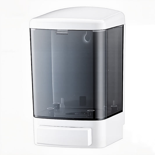 Manual Soap Dispenser Kitchen Bathroom Wall Mounted Commercial Soap Dispenser for Liquid Containers Shampoo Gel Chamber Plastic - (33.8 oz) 1000ml