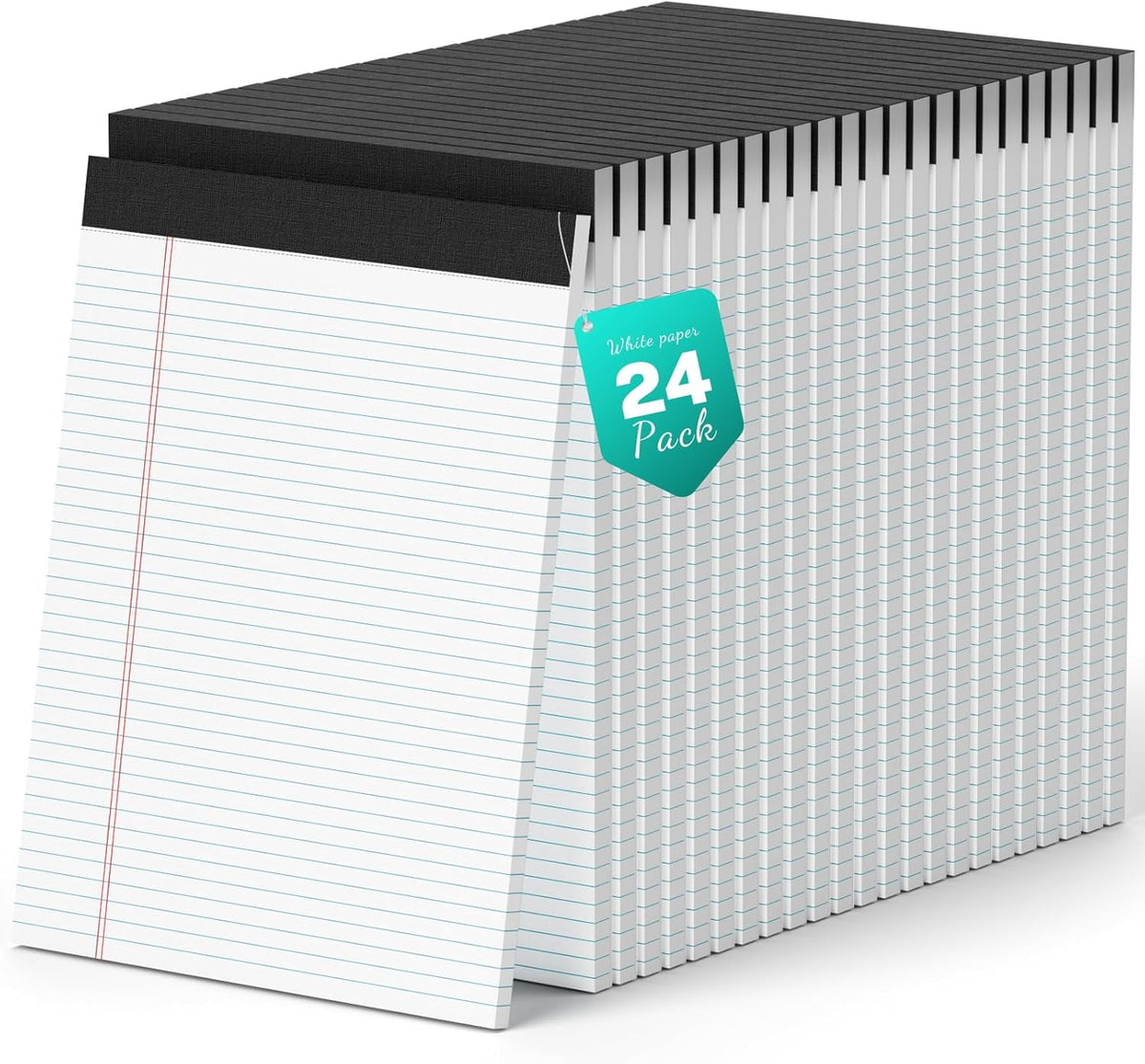 Maxxmarket Legal Writing Pads, 8.5 x 11 College Ruled Notepads, 30 Sheets per Pad, 2 pack