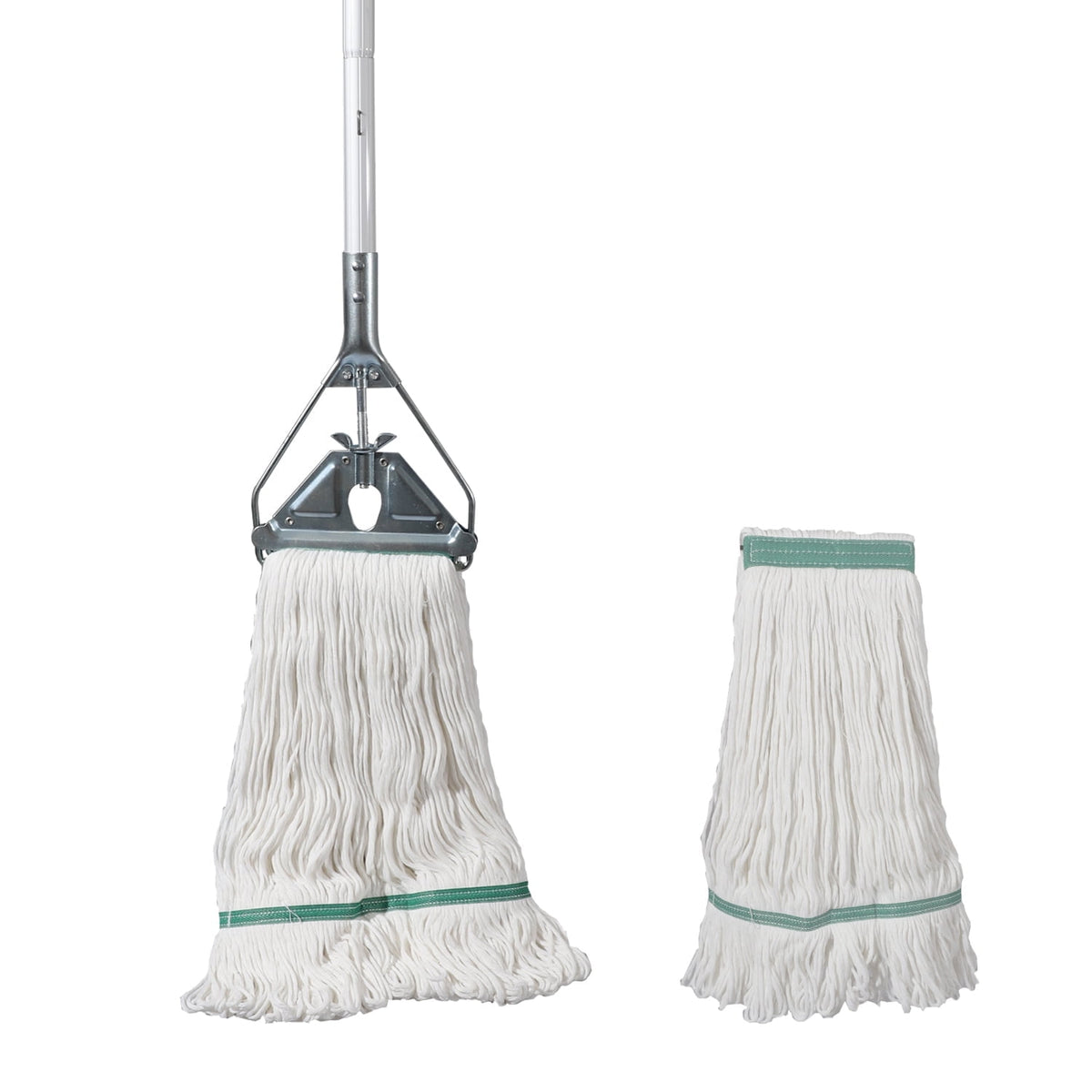 Midoneat Loop-end String Mop with Extra Mop Head ,Heavy Duty Cotton Wet Mop,Commercial Industrial Grade Mop for Floor Cleaning