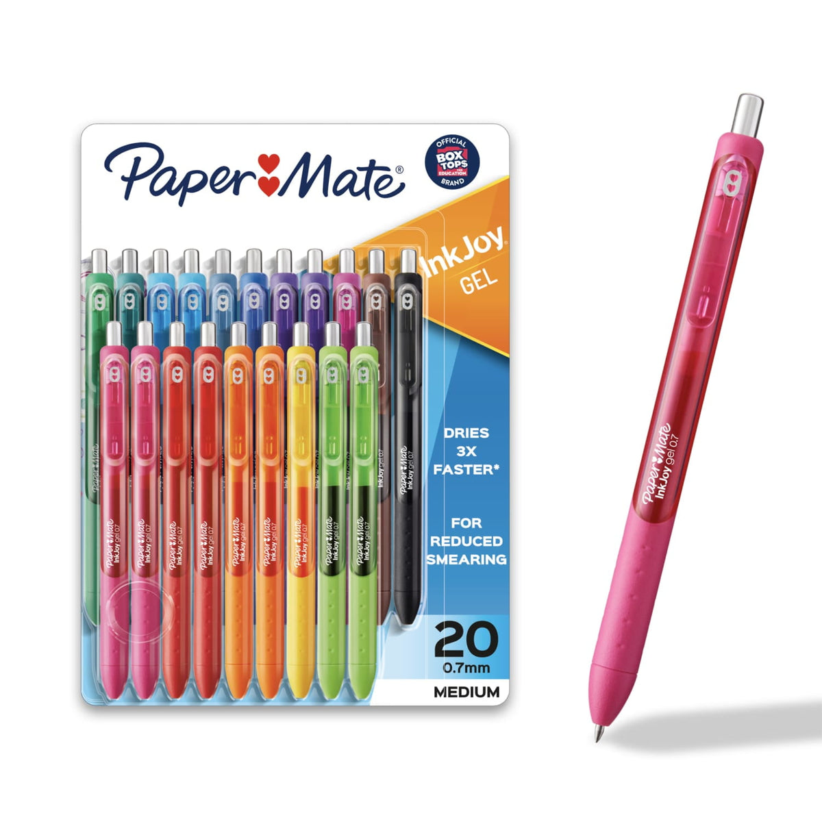 Paper Mate InkJoy Pens, Gel Pens, Medium Point (0.7mm), Assorted, 20 Count