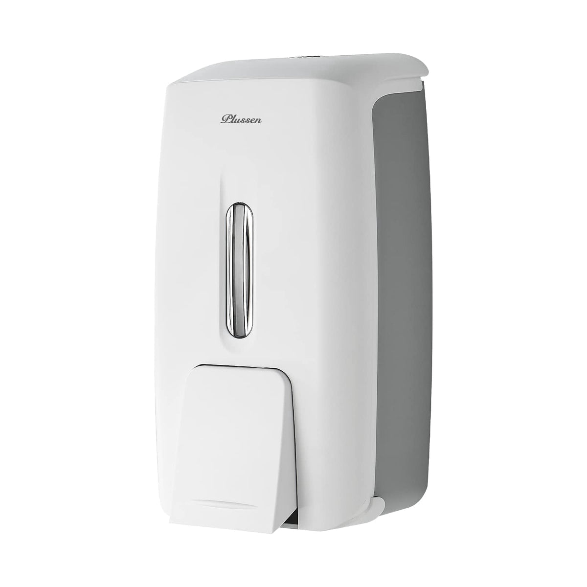 Plussen Manual Wall-Mounted 27oz Commercial Soap & Lotion Dispenser, Silver